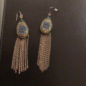 Lucky Brand crystal drop earrings